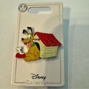 NWT. Disney Pin Pluto Laying in His Dog House with Bone and Bowl Disney Parks